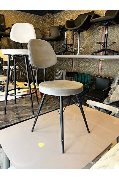 The SANDALYE SHOP Yeni Dolce Sandalye,Mutfak&Yemek Masası Sandalyesi Babyface Kumaş Gri.(Montaj gerektirmeyen)