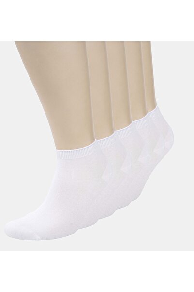 KonForYou Unisex 5'li Dikişsiz Bambu Patik Çorap | Çok Renkli Kısa Çoraplar