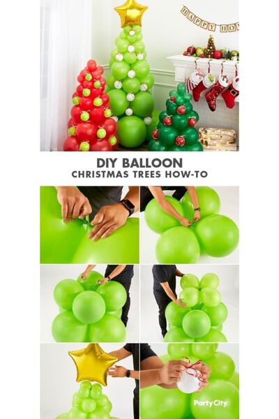 Kalisan 50 Dark Green Balloon Christmas Tree
