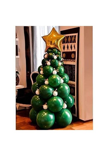 Kalisan 50 Dark Green Balloon Christmas Tree