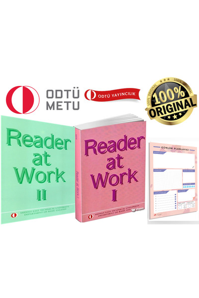 ODTÜ Yayıncılık Reader At Work 1-2 2’li Set İngilizce Sınavları YDT – YDS – Yökdil Soru Bankası Hazırlık Okulu