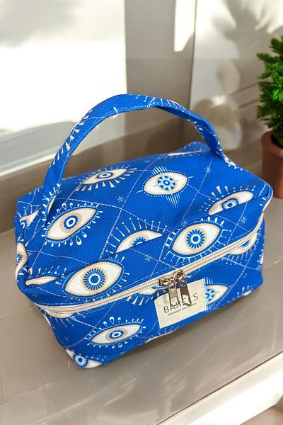 BAHELS Blue Eye Makeup Bag For Travel
