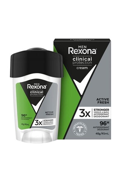 Rexona Men Deodorant Clinical Protection Active Fresh Stick 45 Ml X 4 Adet
