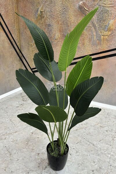 Yapay Çiçek Deposu Yapay Ağaç Starliçe Gerçek Dokulu 10 Yaprak Yeşil 160 cm Yeşil