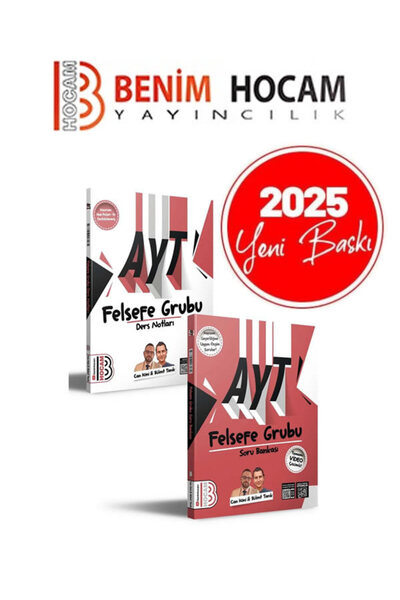 Benim Hocam Yayınları 2025 AYT Felsefe Grubu Ders Notları ve Tamamı Video Çözümlü Soru Bankası Seti