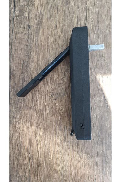 AZRAYAPI Glass Balcony Opening Handle - Push Handle Black (1 Piece)