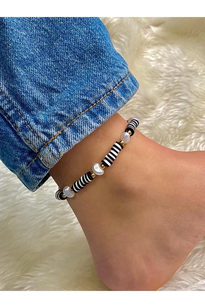 Beykan Fimo Bead Anklet