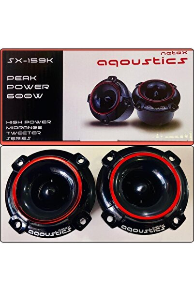AQOUSTİCS Dom Tweeter Netex Sx-159 Kırmızı