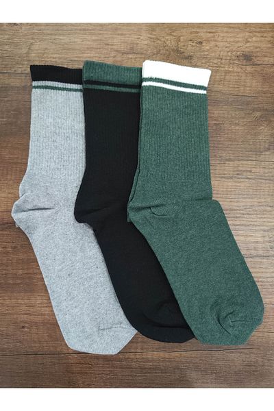 erceys 3 Pairs of Quality Unisex Tennis Cotton Socks
