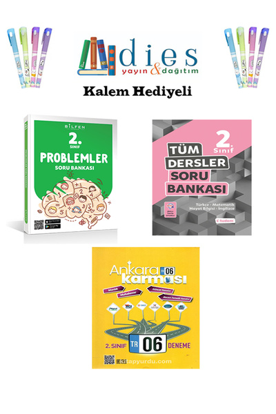 Bilfen Yayıncılık Bilfen Yayınları 2. Sınıf Problemler + Tdm. Tüm Dersler + A...