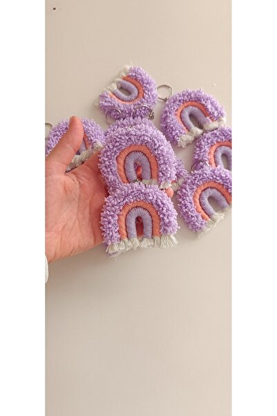 Büşra Uynk سلسلة مفاتيح مكرامية قوس قزح أو هدية طفل مغناطيس 20 قطعة