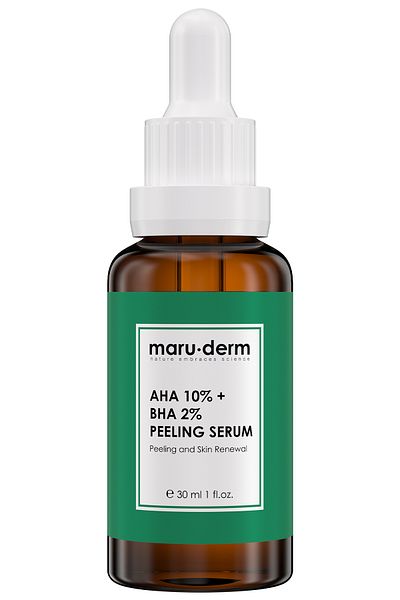 Maru.Derm Aha 10% + Bha 2% Anti-Blemish & Skin Tone Equalizing Peeling Mask Skin Care Serum 30 Ml