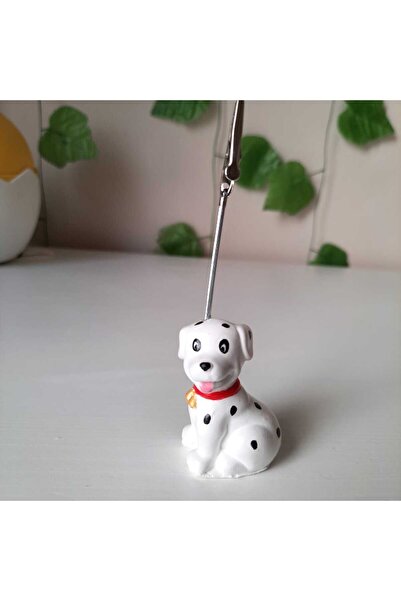 melora Dalmaçyalı Köpek Metal Not Tutucu Metal Kıskaç Notluk Not Tutacağı
