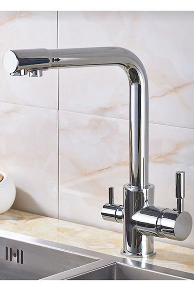 BDL ARMATÜR Purifier Faucet 3-Way Purifier Faucet Water Purifier Faucet Hot-Cold Mix Chrome