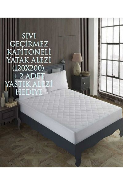 HMZ Liquid Proof Cotton Quilted Mattress. + 2 Pillow Alezi Gift.