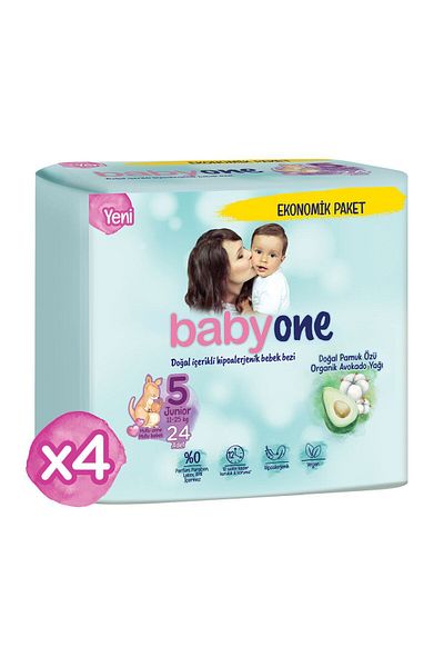 Babyone New Baby Diapers Size 5 Junior Ultra Opportunity Pack 96 Pieces