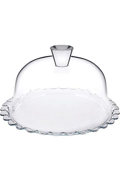 Paşabahçe Petite Patisserie Serving Plate with Lid - Comfortable Cut