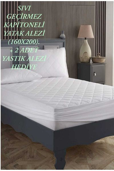 HMZ Liquid Proof Cotton Quilted Mattress. + 2 Pillow Alezi Gift.