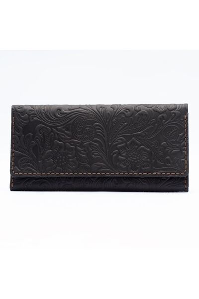 Bakani Leather El Yapımı Hakiki Deri Kadın Cüzdanı, 8 Kart, 2 Banknot, Cep Te...