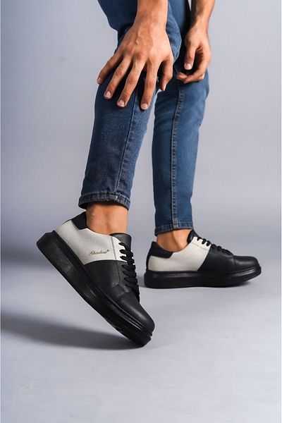 BZ Moda Pantofi B151 ST pentru bărbați - cu șireturi, talpă ortopedică, pantofi casual, negru/gri