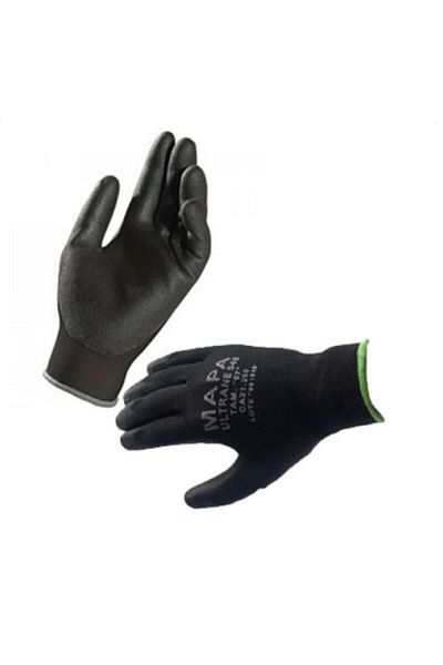 Mapa Unisex Black Gloves