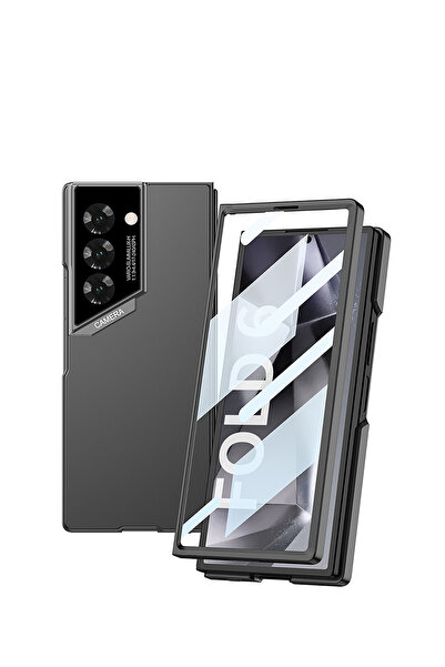 Rivor Samsung Galaxy Z Fold 6 Uyumlu Kılıf Ultra İnce Kamera Korumalı Sert Ru...