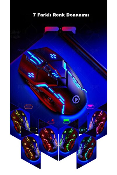 TechTic G5 Mekanik E-spor Pubg Rgb Oyun Gaming Mouse Fare