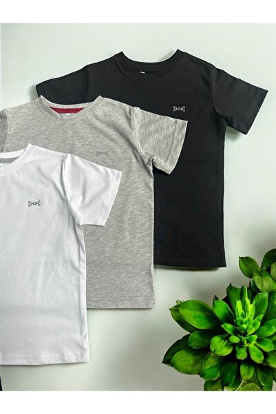 DGK COLLECTİON Tricou de bază DGK Fit 3 piese 100% COTTON singur jerseu