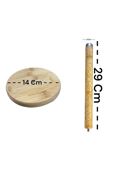 tg tek-iş global Bamboo Table Top Stylish Paper Towel Holder - Modern Design