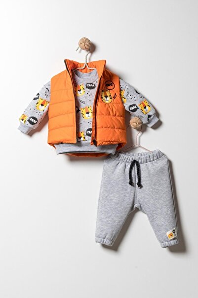 Cumino Dewayne 3'lü Kışlık Erkek Takım 6-9-12-18 Ay