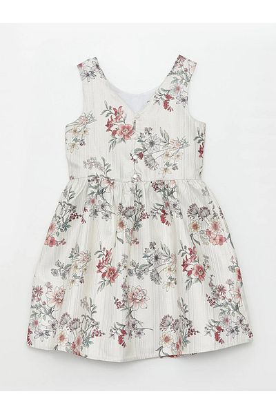 LC Waikiki Lcw Kids V-Neck Girl's Dress