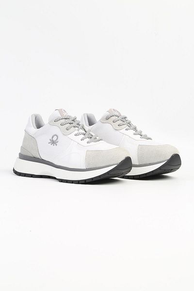 Benetton ® |   BN-31021 - 3959 Alb - Pantofi sport pentru femei