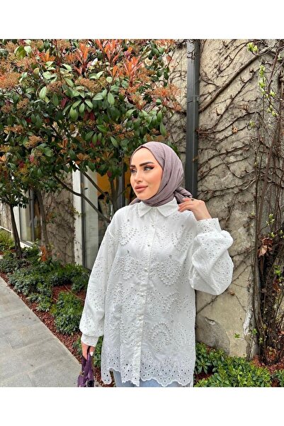 Butik N&G Πουκάμισο με κέντημα με πέρλες και πέτρες