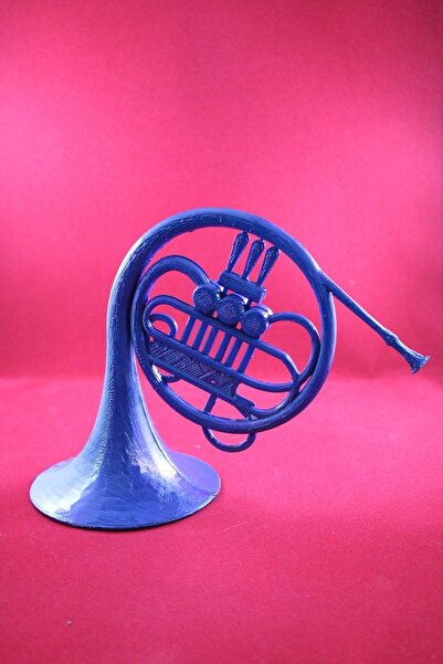 BZ TEKNOLOJİ 3D Hımym Mavi Fransız Kornosu Biblo Büst Figür 16 Cm