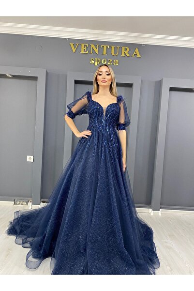 VENTURA SPOZA Balon Kollu Transparan Nişanlık