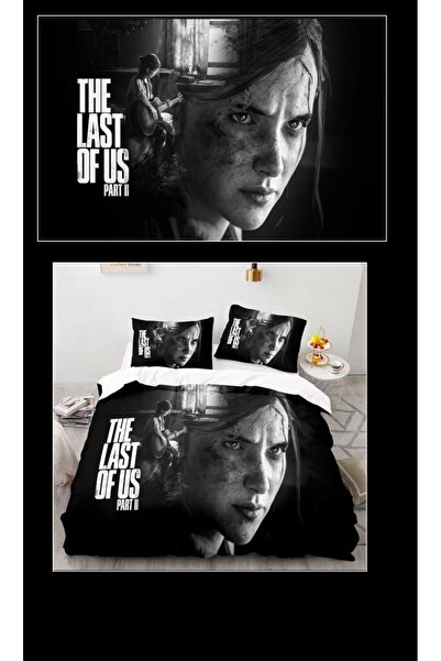 Elmas Dizayn طقم غطاء لحاف مزدوج مكون من 4 قطع باللونين الأبيض والأسود من Las...