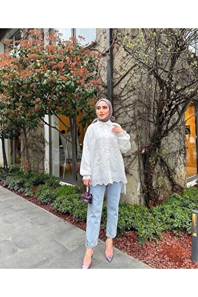 Butik N&G Πουκάμισο με κέντημα με πέρλες και πέτρες