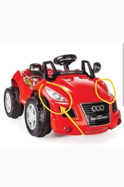 PİLSAN 6 Volt Akülü Forza/tornado/jaguar/spider/racer/carisma Araba Için Ön Far Tası ( Sağ Ve Sol)/camsız