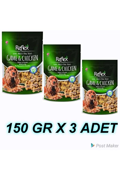 Reflex Reflex Semı-moıst Av Hayvanlı & Tavuklu 150 Gr 3 Adet