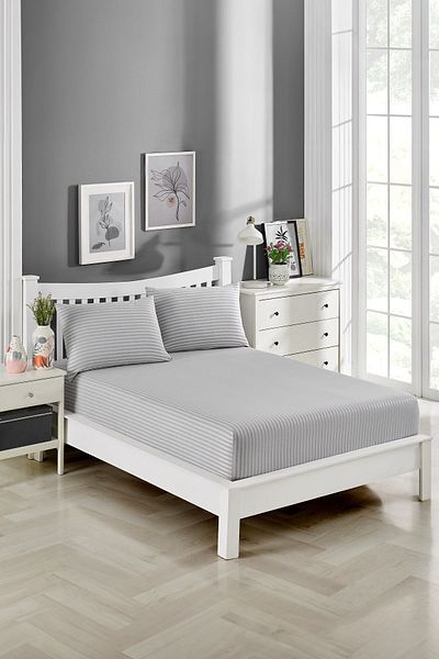 sethome collection Satin Fitted Sheet Set (3 Different Sizes)