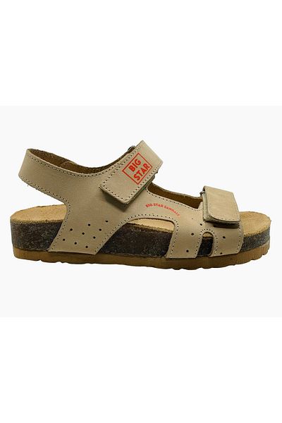 Piarmoni Unisex dětské sandály - pravá kůže, anatomická korková podrážka