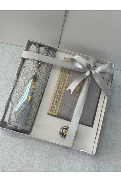 Markapolin Gift Cross Umrah Prayer Rug Set