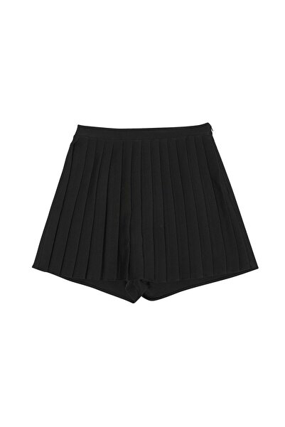 Quzu Önü Pileli Premium Kalite Şort Etek