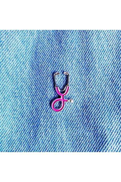 Bikutumutluluk Pembe Steteskop Doktor Rozet