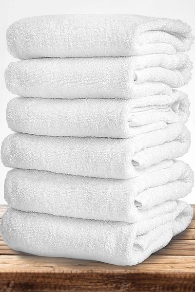 Comfort Home 6 Λευκές Πετσέτες Ξενοδοχείου Πετσέτες Χεριών, Προσώπου |   Πετσέτα κεφαλιού 50x90 εκ. 100% βαμβάκι