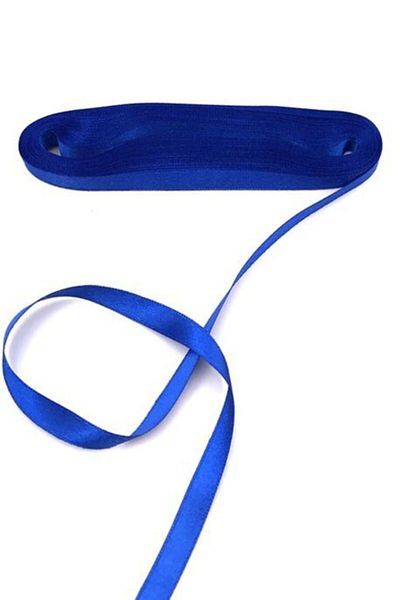 Evsay Satin Ribbon 1 Cm Saks Blue 10 Meters