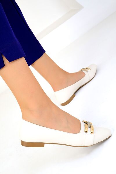 SOHO White Women's Ballerinas - Model 19411