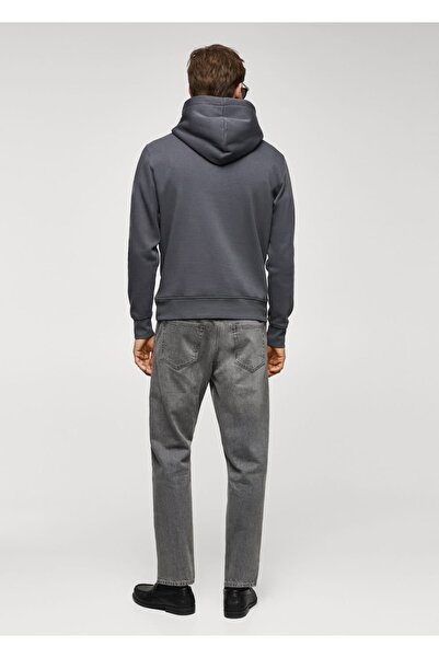 MANGO Man Kapüşonlu Pamuklu Kanguru Sweatshirt