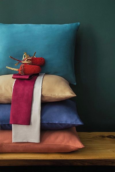 İssimo Home Ranforce Simply Pillow Case 50*70 Silver Blue