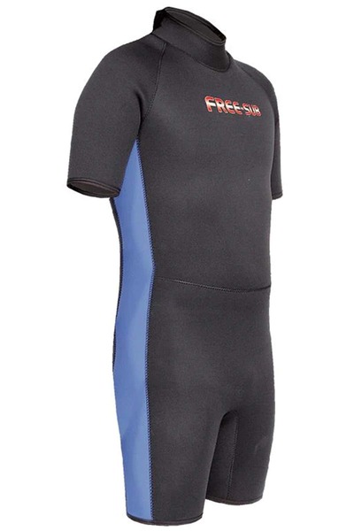 Free-Sub Clasıc Shorty 3mm L Içi Jarse --- Mavi Siyah 1ad.